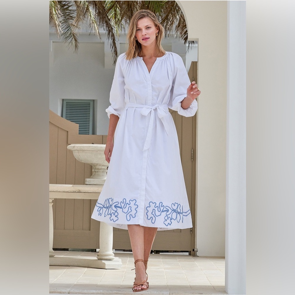 LAKE - Brunch Dress in White - NWOT - XS